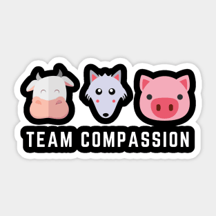 Team compassion Sticker